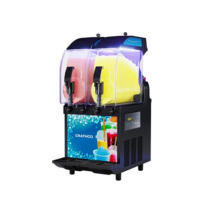 I-PRO SLUSH DISPENSER, 2 INSULATED 2.9 G. BOWLS, ELECTRONIC, WITH UV LIGHTS AND LIGHTED PANEL